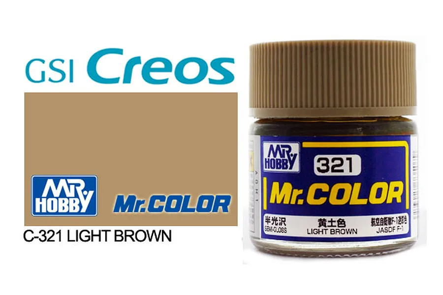 Mr Color Light Brown Semi Gloss Acrylic Paint 10ml image 1