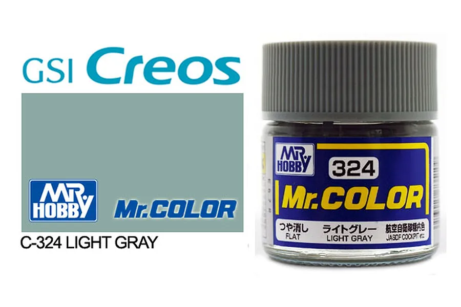 Mr Color Light Grey Flat Acrylic Paint 10ml image 85518