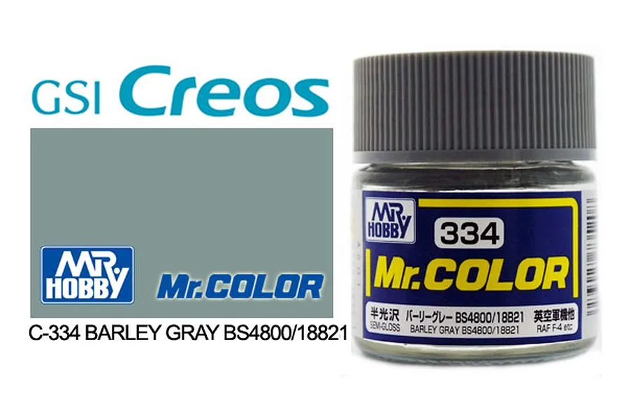 Mr Color Barley Grey BS4800/18B21 Semi Gloss Acrylic Paint 10ml image 85528