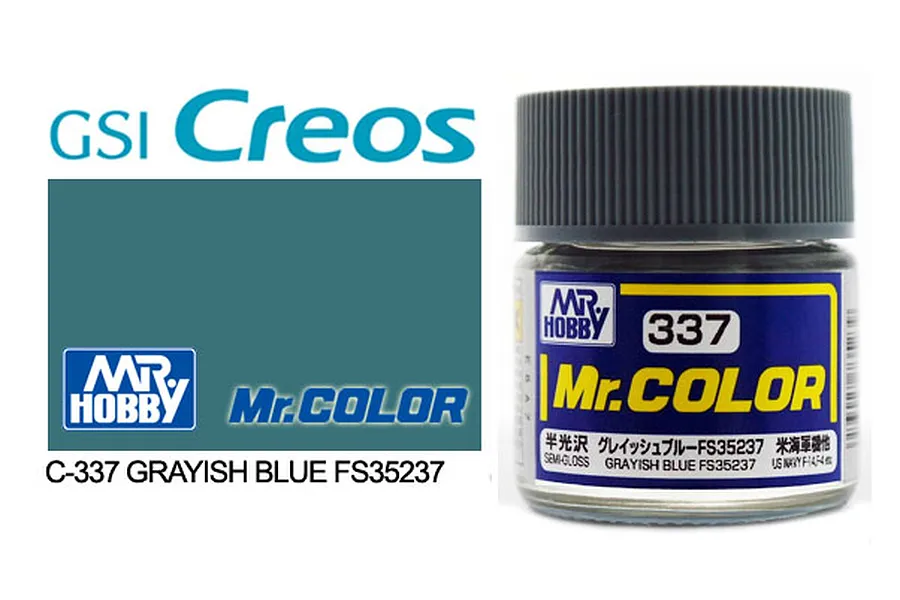Mr Color Greyish Blue FS35237 Semi Gloss Acrylic Paint 10ml image 85531