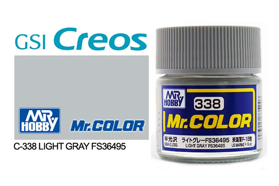 Mr Color Light Grey Semi Gloss Acrylic Paint 10ml image 85532