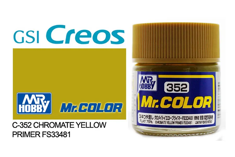 Mr Color Chromate Yellow Primer Acrylic Paint 10ml image 85536