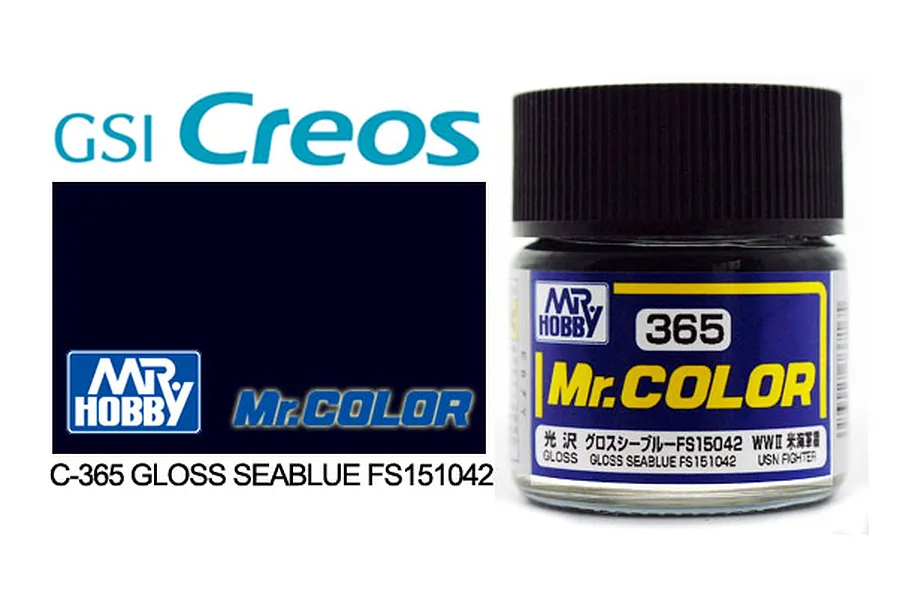 Mr Color Sea Blue FS151042 Gloss Acrylic Paint 10ml image 85541