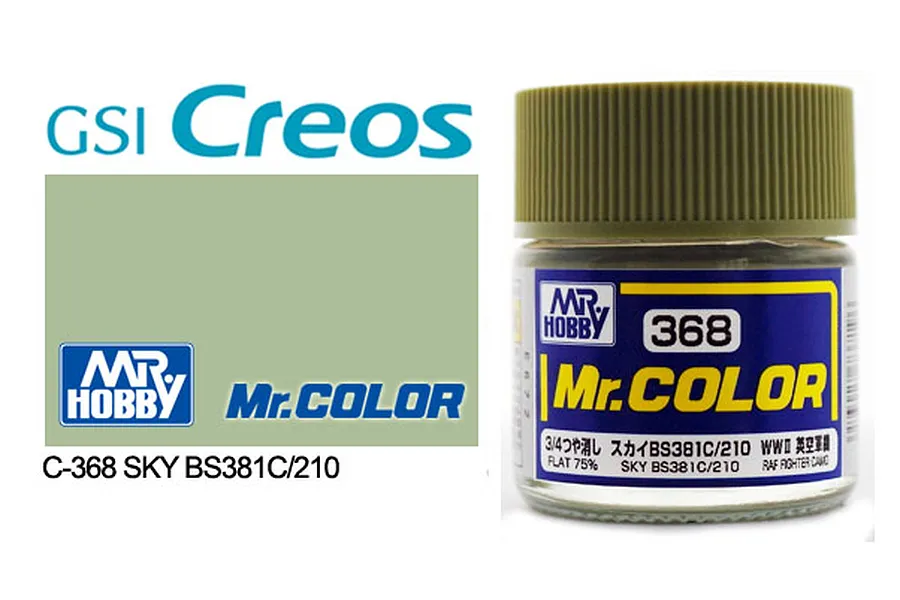 Mr Color Sky BS381C/450 Acrylic Paint 10ml image 85544