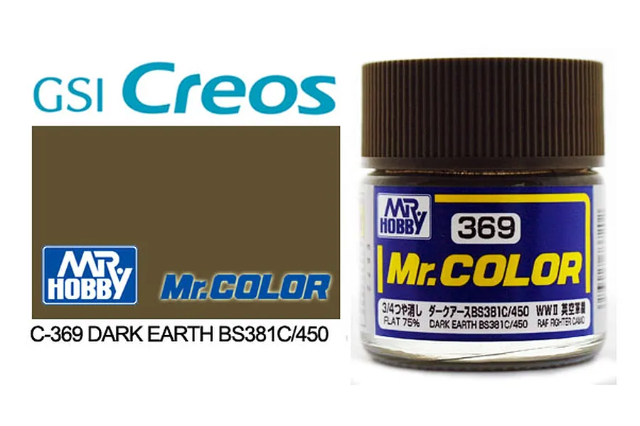 Mr Color Dark Earth BS381C/450 Acrylic Paint 10ml image 85545