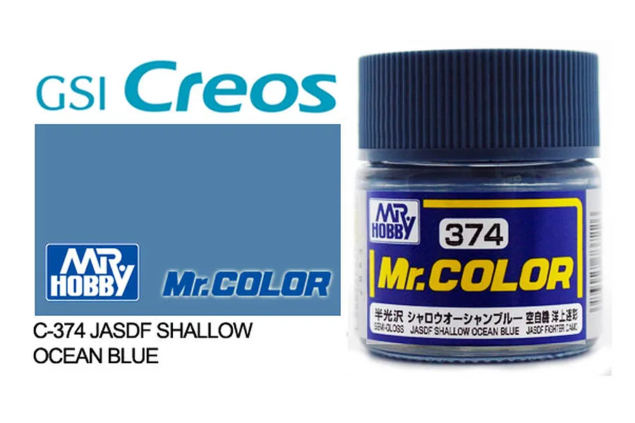 Mr Color JASDF Shallow Ocean Blue Acrylic Paint 10ml image 85547