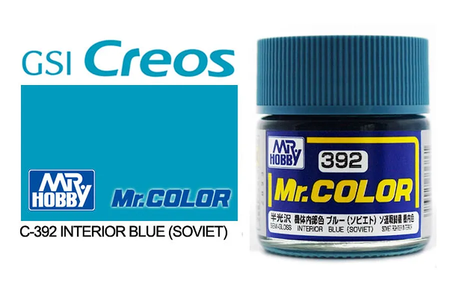 Mr Color Russian Interior Blue (Soviet) Acrylic Paint 10ml image 85554