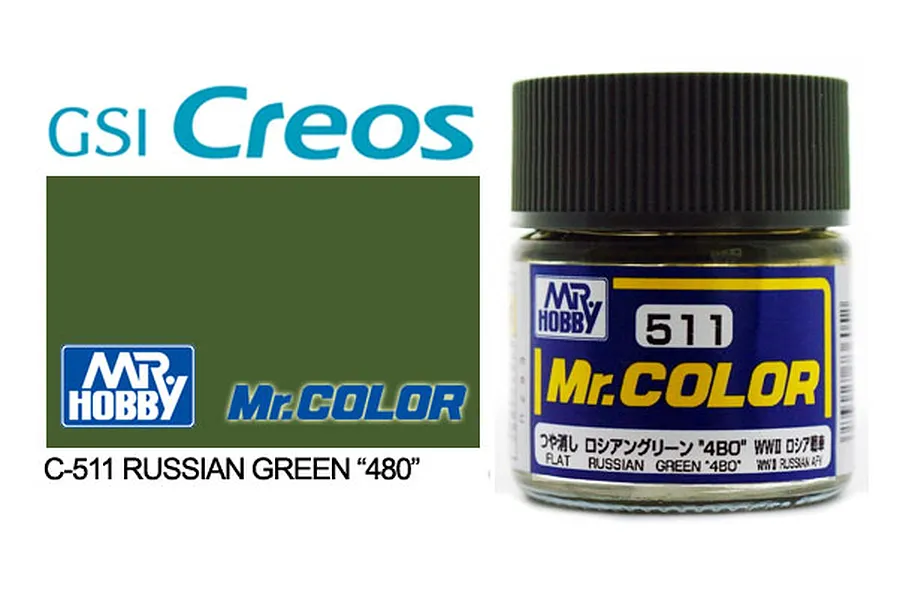 Mr Color Russian Green 4BO Acrylic Paint 10ml image 85556
