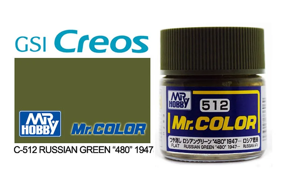 Mr Color Russian Green 4BO 1947- Acrylic Paint 10ml image 85557