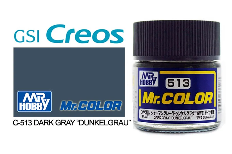 Mr Color Dark Grey Dunkel Grau Acrylic Paint 10ml image 85558