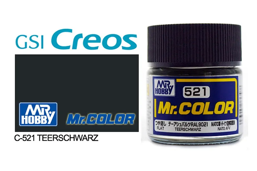 Mr Color Teerschwarz Acrylic Paint 10ml image 85566