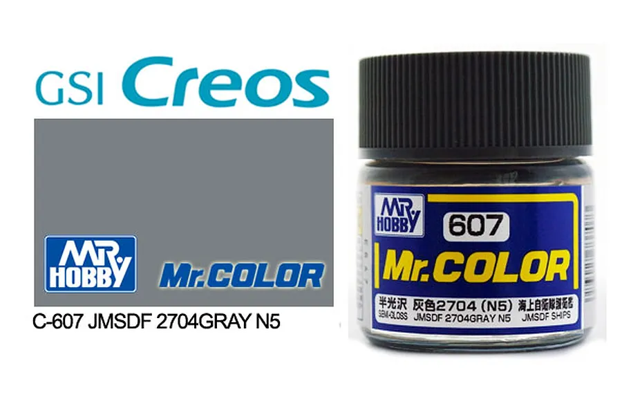 Mr Color JMSDF 2704 Gray N5 Acrylic Paint 10ml image 85582