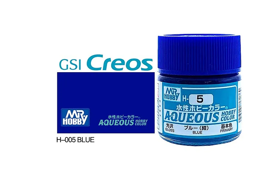 Mr Hobby Aqueous Gloss Blue Acrylic Paint 10ml image 85597