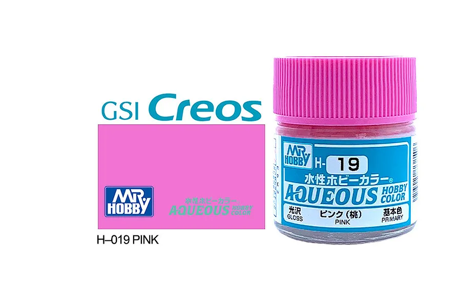 Mr Hobby Aqueous Gloss Pink Acrylic Paint 10ml image 85611