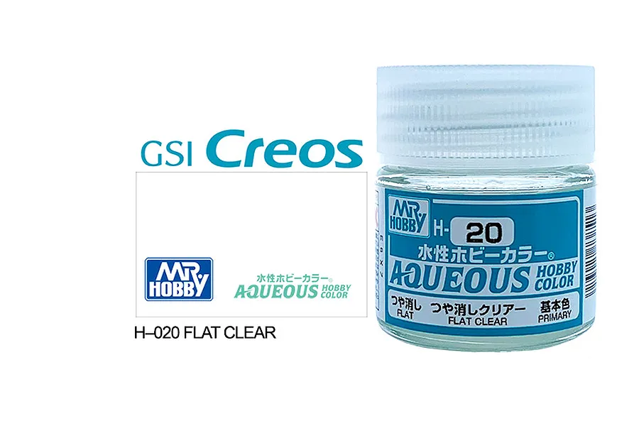 Mr Hobby Aqueous Flat Clear Acrylic Paint 10ml image 85612