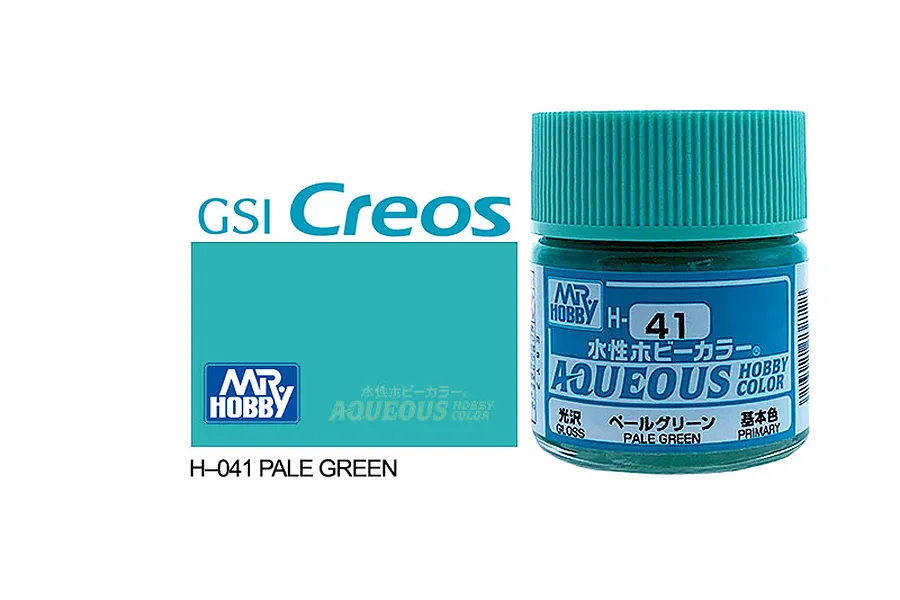 Mr Hobby Aqueous Gloss Pale Green Acrylic Paint 10ml image 85633