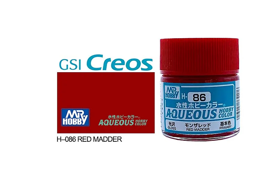 Mr Hobby Aqueous Gloss Red Madder Acrylic Paint 10ml image 85678