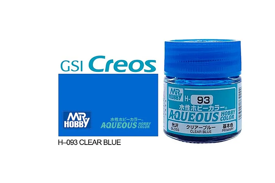 Mr Hobby Aqueous Gloss Clear Blue Acrylic Paint 10ml image 85685