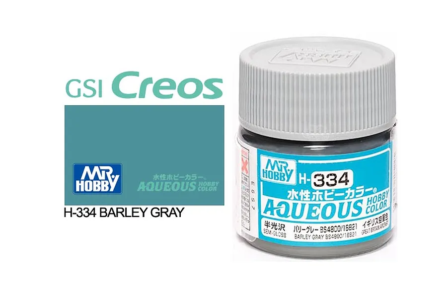 Mr Hobby Aqueous Semi Gloss Barley Grey Acrylic Paint 10ml image 85716