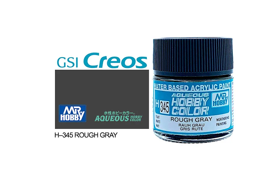 Mr Hobby Aqueous Flat Rough Grey Weathering Acrylic Paint 10ml image 85721