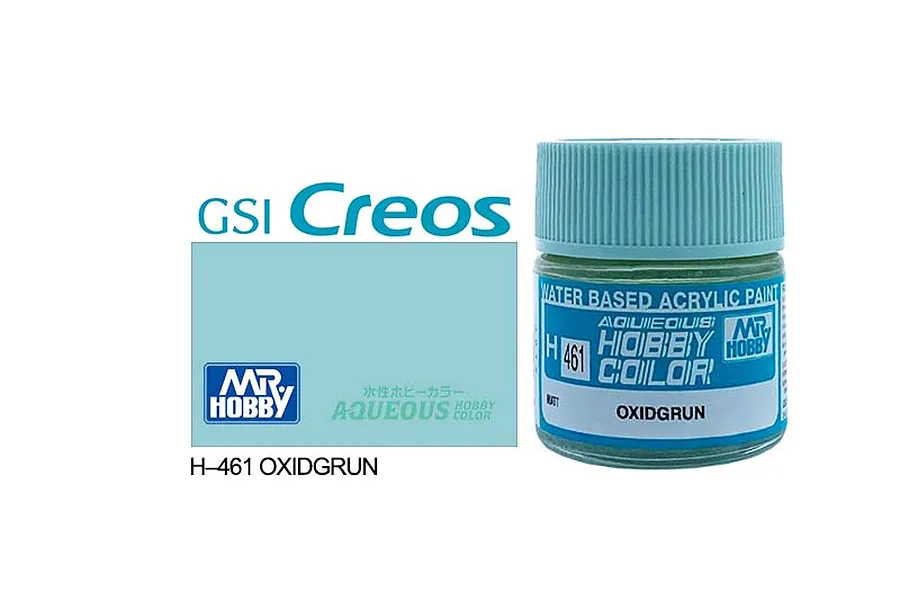 Mr Hobby Aqueous Flat Oxide Green Acrylic Paint 10ml image 85731