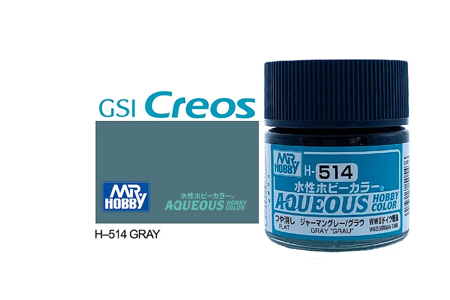 Mr Hobby Aqueous Flat Grey WW2 Acrylic Paint 10ml image 85735