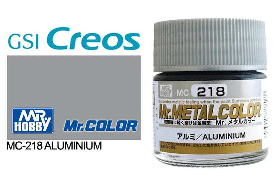 Mr Hobby Metal Aluminium Metallic Acrylic Paint 10ml image 1