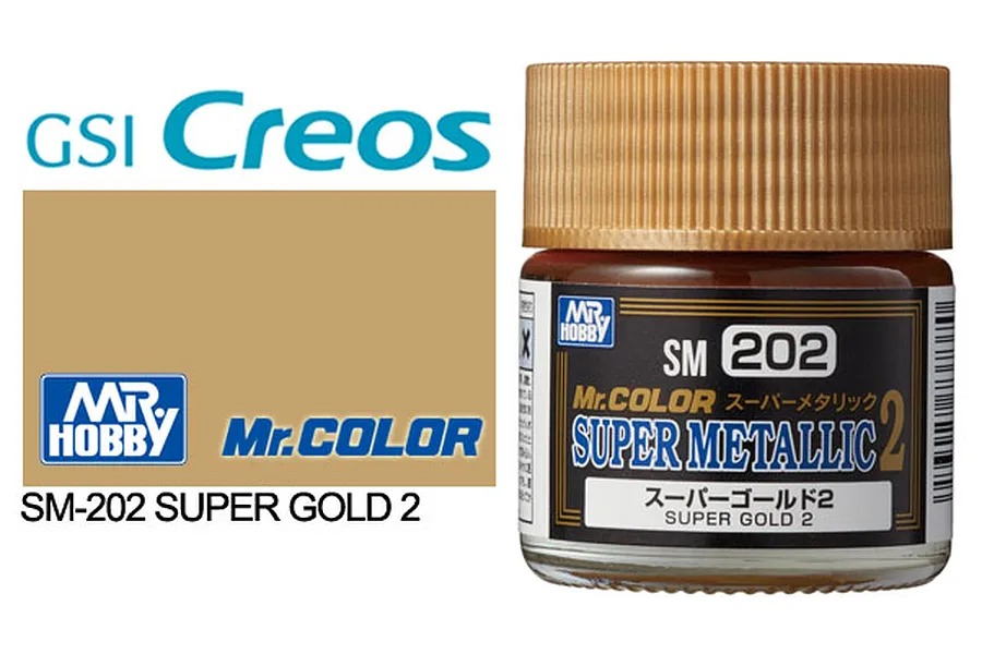 Mr Hobby Super Metal Gold 2 Metallic Paint 10ml image 85764