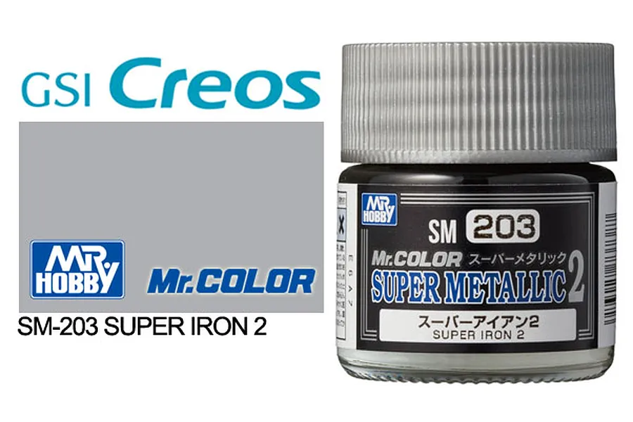 Mr Hobby Super Metal Iron 2 Metallic Paint 10ml image 85765