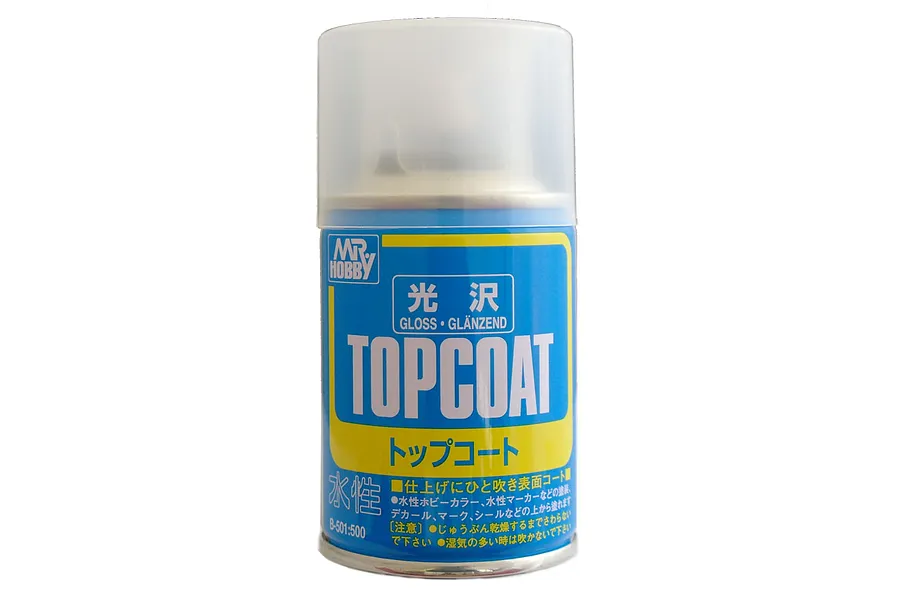 Mr Hobby Topcoat Gloss Clear Spray Paint 88ml image 85781