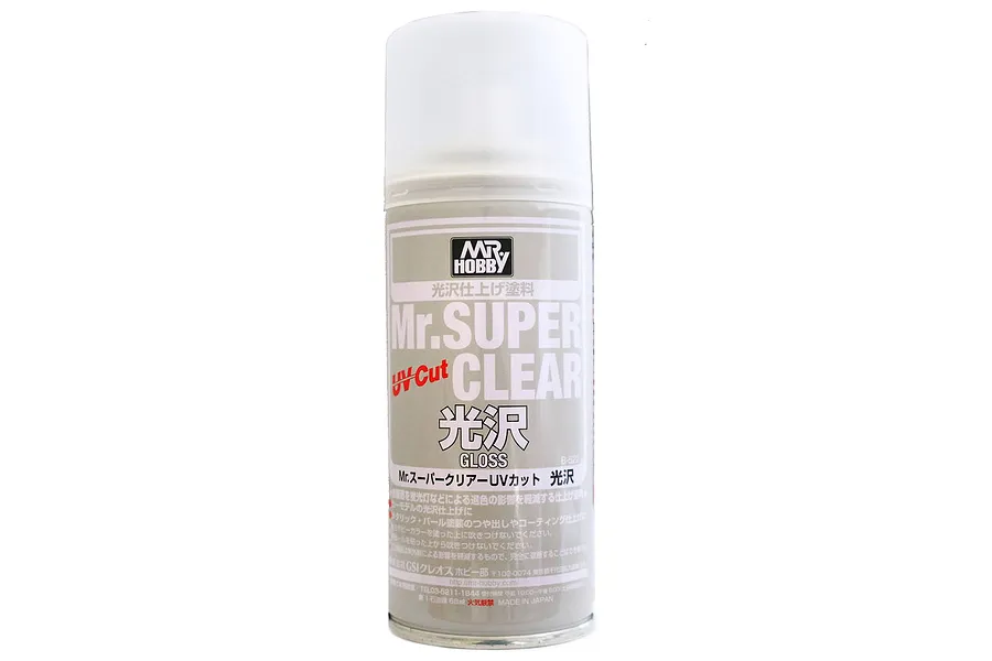 Mr Hobby Super Clear UV Cut Gloss Spray Paint 170ml image 85786