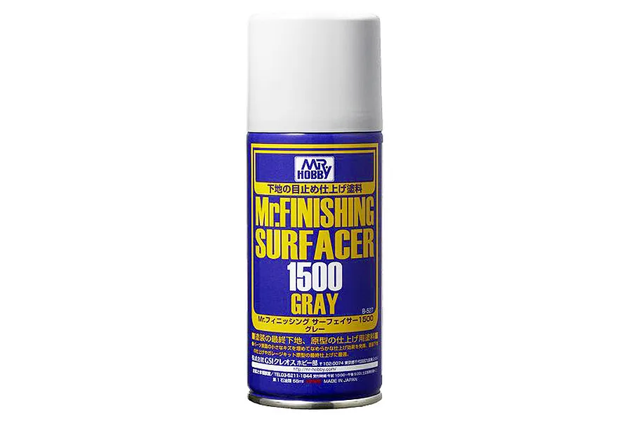 Mr Hobby Grey 1500 Base Spray Paint 170ml image 85788