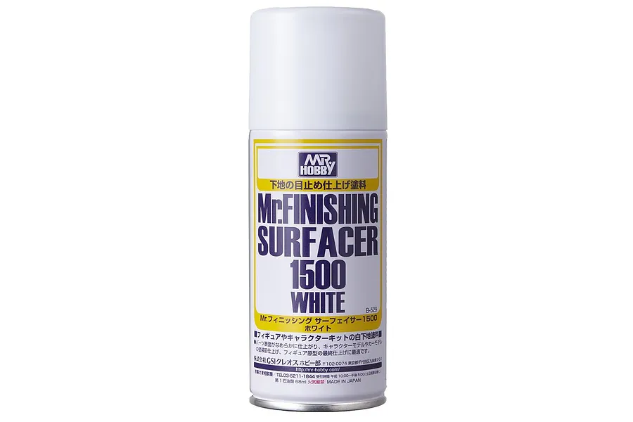 Mr Hobby White 1500 Base Spray Paint 170ml image 85789