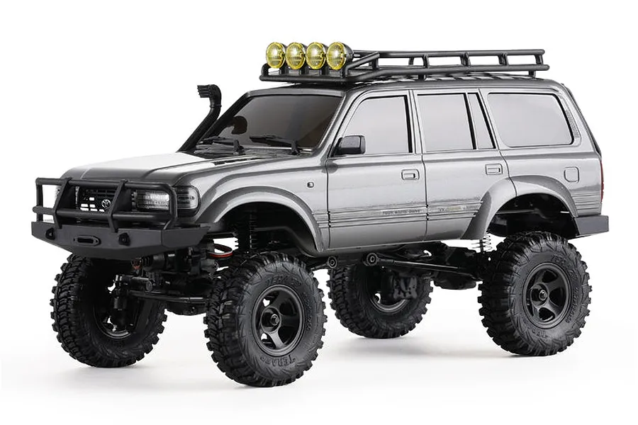 FMS FCX18 Toyota Land Cruiser 80 RC Rock Crawler Electric 4WD 1/18 Scale RTR - Grey image 85823