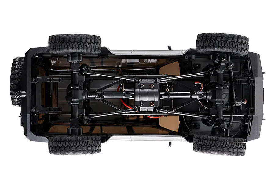 FMS FCX18 Toyota Land Cruiser 80 RC Rock Crawler Electric 4WD 1/18 Scale RTR - Grey image 85827