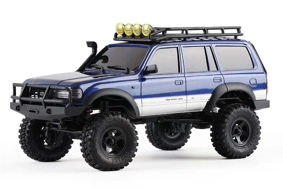 FMS FCX18 Toyota Land Cruiser 80 RC Rock Crawler Electric 4WD 1/18 Scale RTR - Blue image 85859