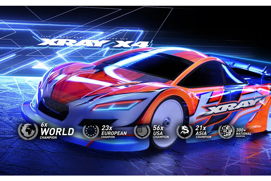 XRAY X4&amp;#039;24 Graphite Edition RC Touring Car Electric 4WD 1/10 Scale Kit image 85890
