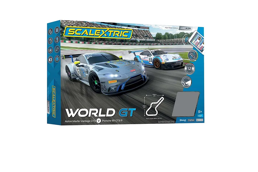 Scalextric 1/32 World GT Complete Slot Car Set image 85980