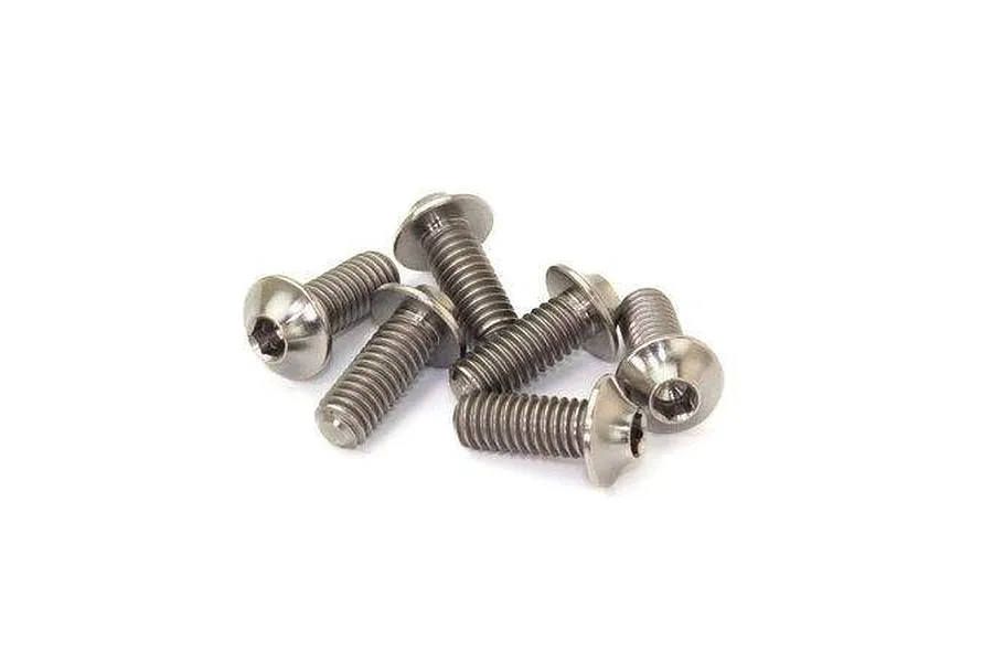 Pitlane Hobbies Titanium 3x8mm Fine Thread UFO Head Screws 5Pcs image 85984