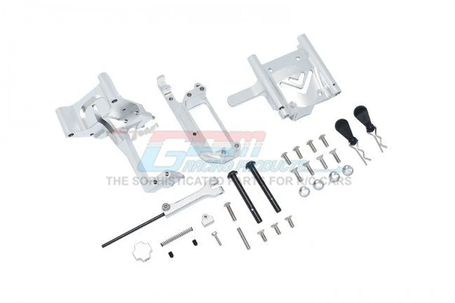 GPM Silver Aluminium Handbrake &amp;amp; Centre Differential Cover Kit image 86095