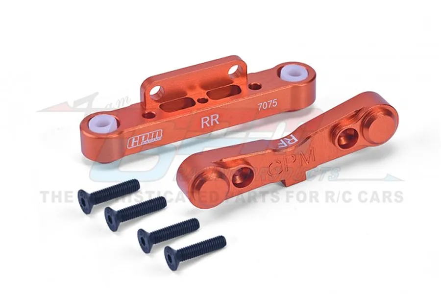 GPM Orange Aluminium Rear Lower Suspension Arm Pin Mounts 2Pcs image 86127
