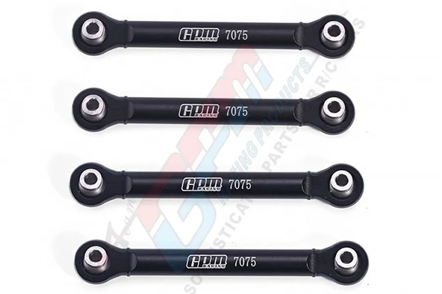 GPM Aluminium Rear Swing Arm Linkages 4Pcs - Black image 1