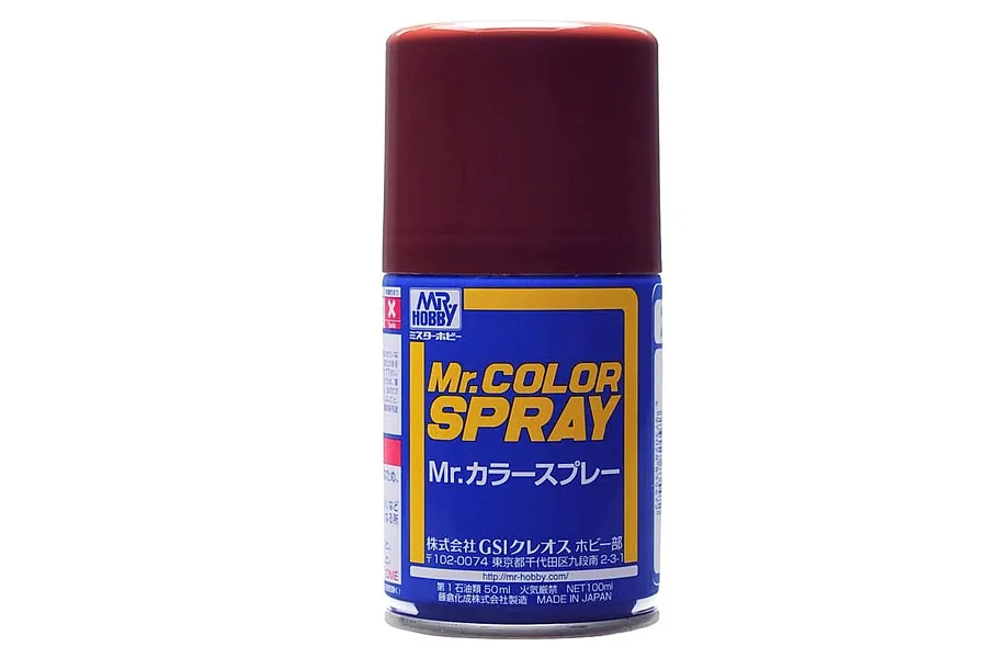 Mr Color Spray Semi Gloss Hull Red Acrylic Spray Paint image 86189