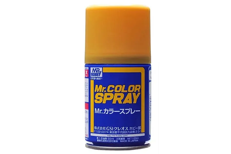 Mr Color Spray Semi Gloss Dark Sandy Yellow Acrylic Spray Paint image 86197