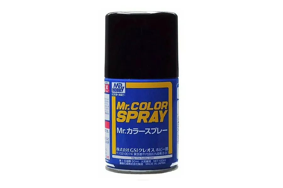 Mr Color Spray Metallic Black Acrylic Spray Paint image 86220