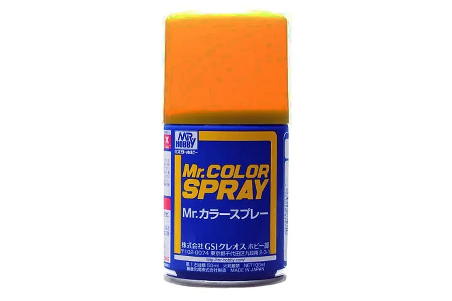 Mr Color Spray Semi Gloss Character Yellow Acrylic Spray Paint image 86229