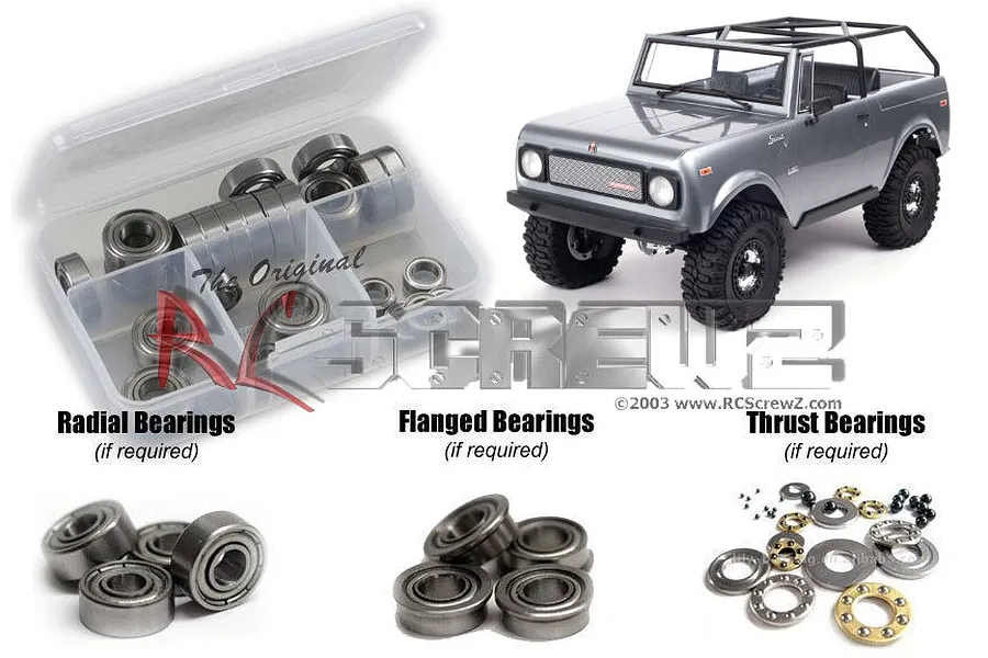 RC Screwz Gen 9 Scout Complete Metal Shielded Bearing Kit image 86246