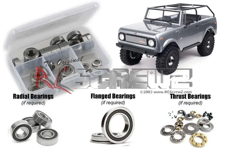 RC Screwz Gen 9 Scout Complete Rubber Shielded Bearing Kit image 86247