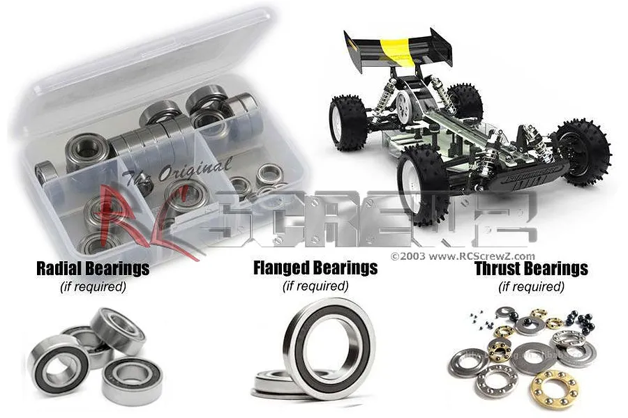 RC Screwz Procat Classic Complete Rubber Shielded Bearing Kit image 86250