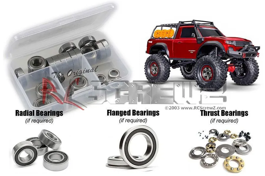 RC Screwz TRX-4 Sport High Trail Complete Rubber Shielded Bearing Kit image 1